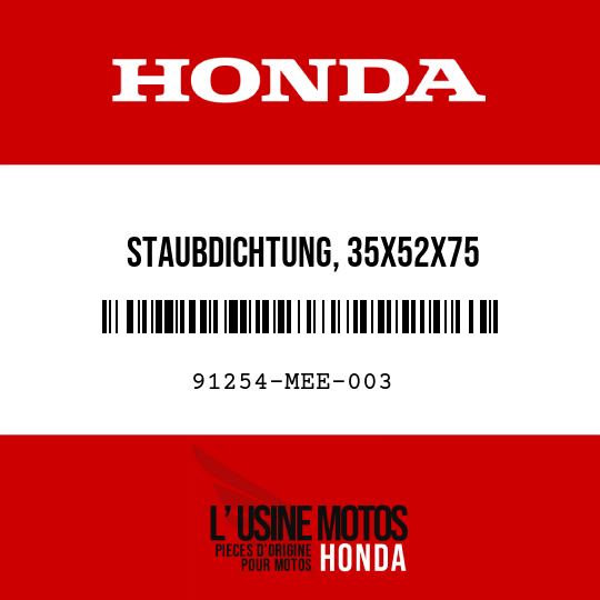 image de 91254-MEE-003 STAUBDICHTUNG, 35X52X75