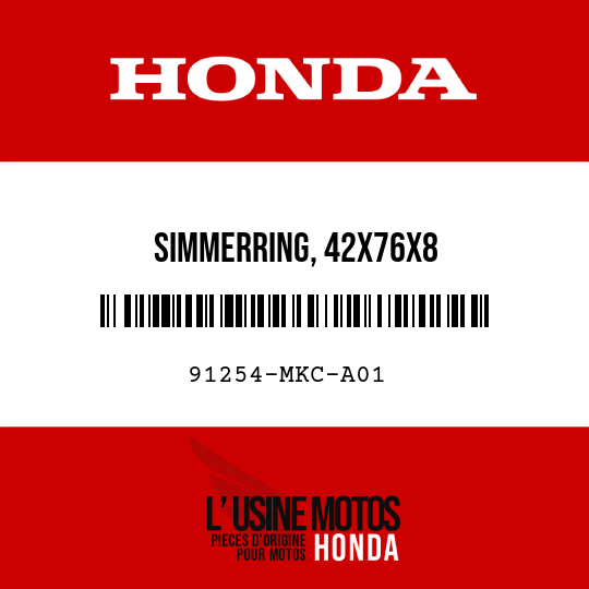 image de 91254-MKC-A01 SIMMERRING, 42X76X8