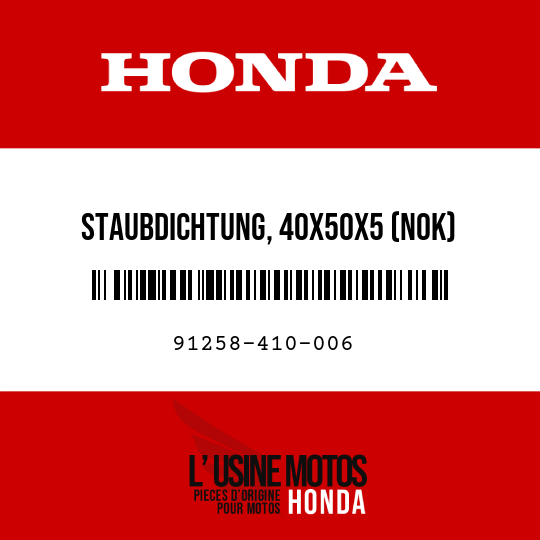 image de 91258-410-006 STAUBDICHTUNG, 40X50X5 (NOK)