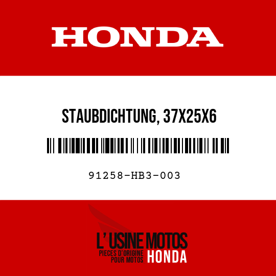 image de 91258-HB3-003 STAUBDICHTUNG, 37X25X6