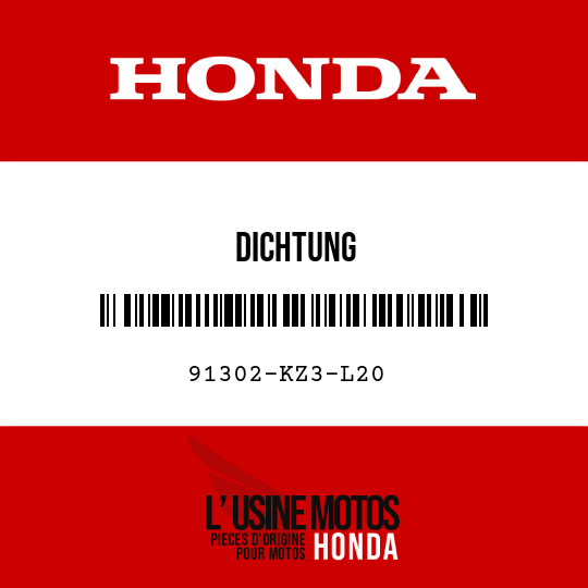 image de 91302-KZ3-L20 DICHTUNG