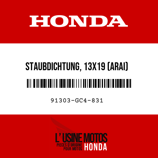 image de 91303-GC4-831 STAUBDICHTUNG, 13X19 (ARAI)