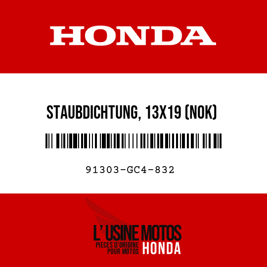 image de 91303-GC4-832 STAUBDICHTUNG, 13X19 (NOK)