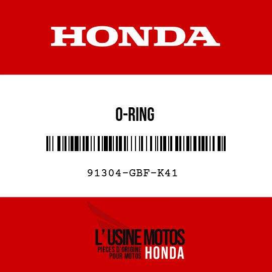 image de 91304-GBF-K41 O-RING