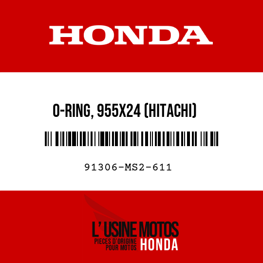 image de 91306-MS2-611 O-RING, 955X24 (HITACHI)