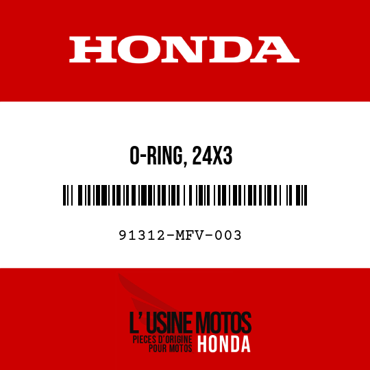 image de 91312-MFV-003 O-RING, 24X3