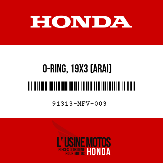 image de 91313-MFV-003 O-RING, 19X3 (ARAI)