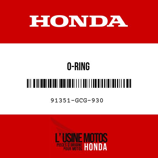 image de 91351-GCG-930 O-RING