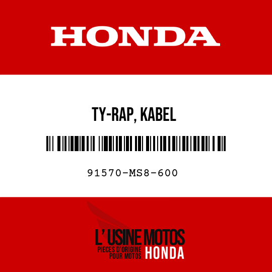 image de 91570-MS8-600 TY-RAP, KABEL