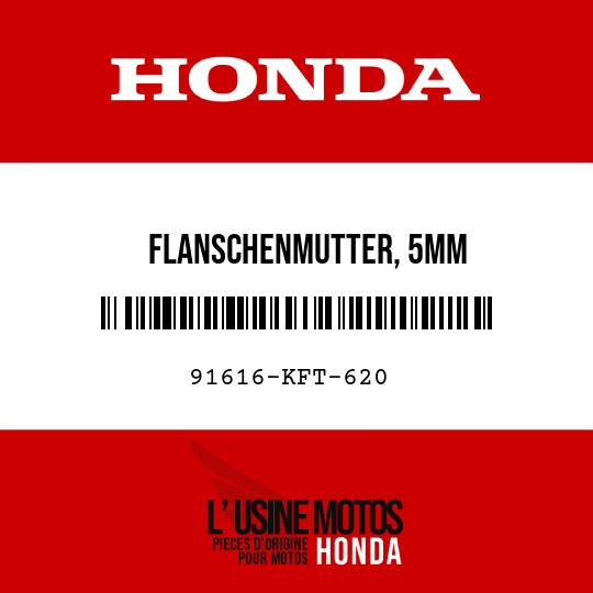image de 91616-KFT-620 FLANSCHENMUTTER, 5MM