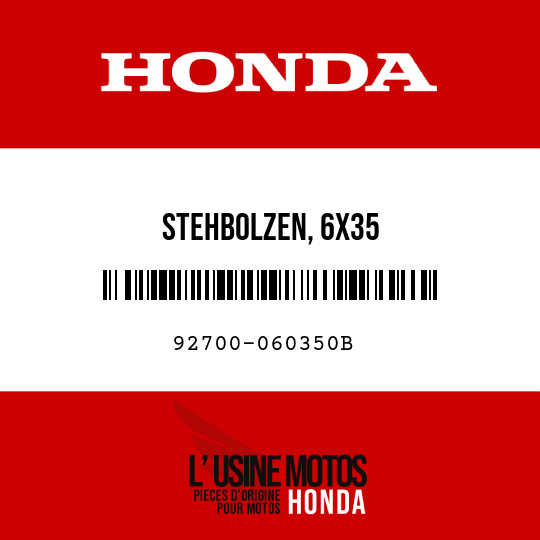 image de 92700-060350B STEHBOLZEN, 6X35