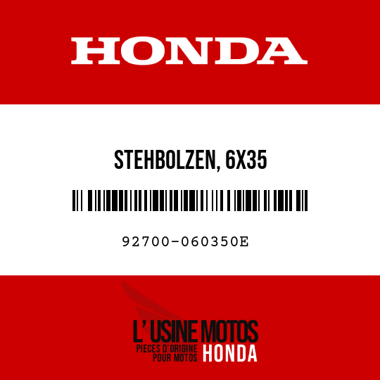 image de 92700-060350E STEHBOLZEN, 6X35