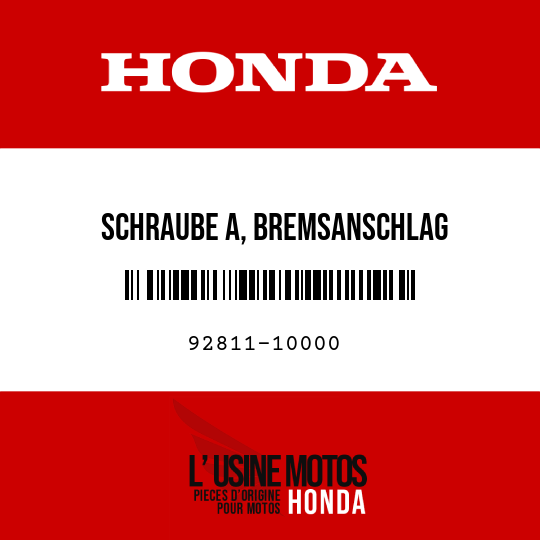 image de 92811-10000 SCHRAUBE A, BREMSANSCHLAG