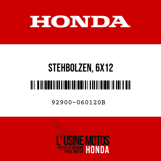 image de 92900-060120B STEHBOLZEN, 6X12