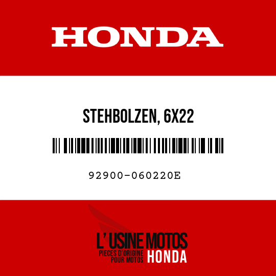 image de 92900-060220E STEHBOLZEN, 6X22