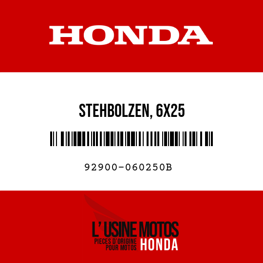 image de 92900-060250B STEHBOLZEN, 6X25