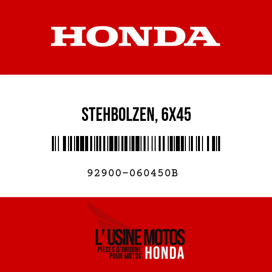 image de 92900-060450B STEHBOLZEN, 6X45