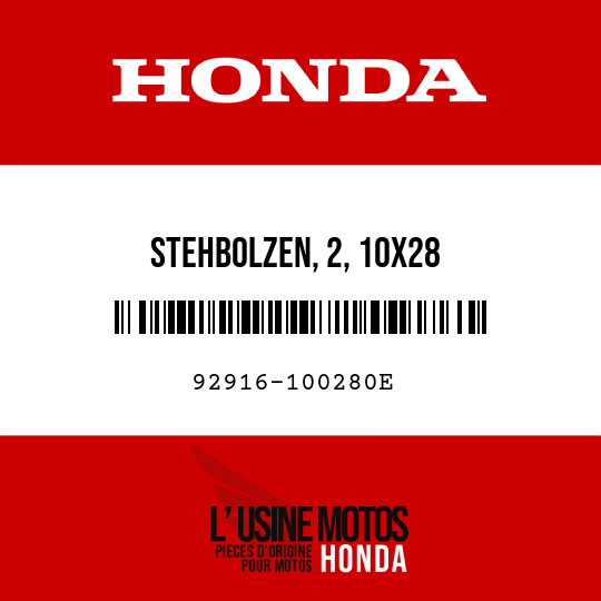 image de 92916-100280E STEHBOLZEN, 2, 10X28