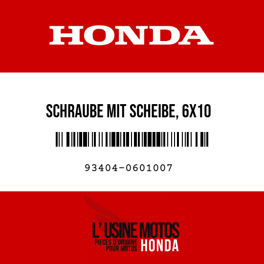 image de 93404-0601007 SCHRAUBE MIT SCHEIBE, 6X10