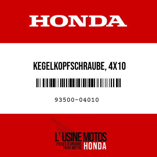 image de 93500-04010 KEGELKOPFSCHRAUBE, 4X10