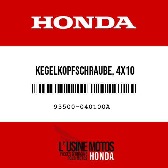 image de 93500-040100A KEGELKOPFSCHRAUBE, 4X10