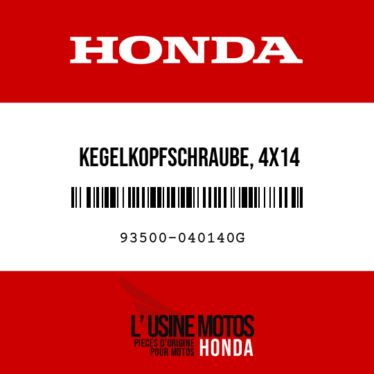 image de 93500-040140G KEGELKOPFSCHRAUBE, 4X14