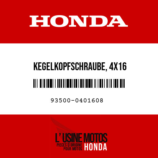 image de 93500-0401608 KEGELKOPFSCHRAUBE, 4X16