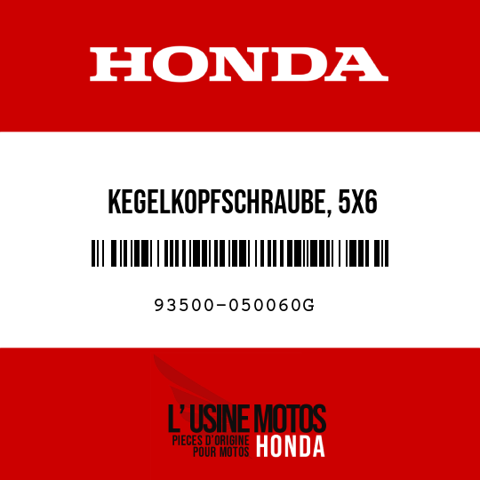 image de 93500-050060G KEGELKOPFSCHRAUBE, 5X6