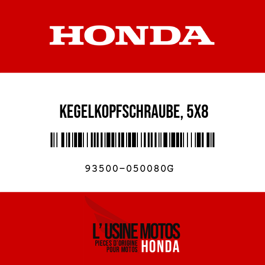 image de 93500-050080G KEGELKOPFSCHRAUBE, 5X8