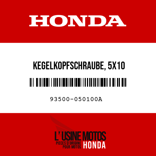 image de 93500-050100A KEGELKOPFSCHRAUBE, 5X10