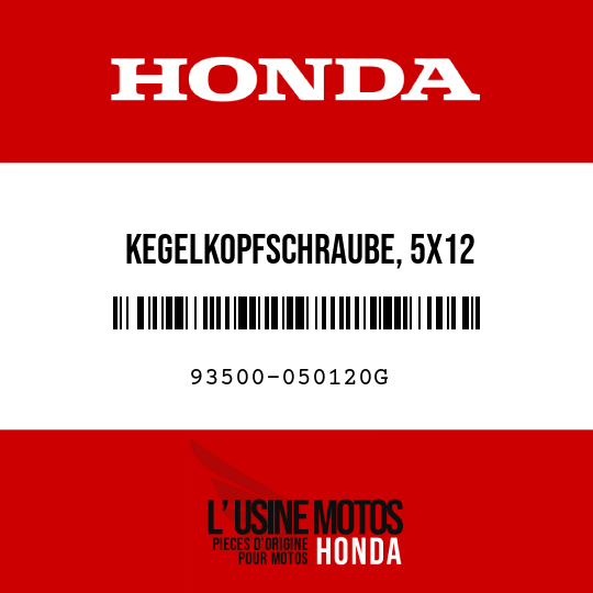 image de 93500-050120G KEGELKOPFSCHRAUBE, 5X12