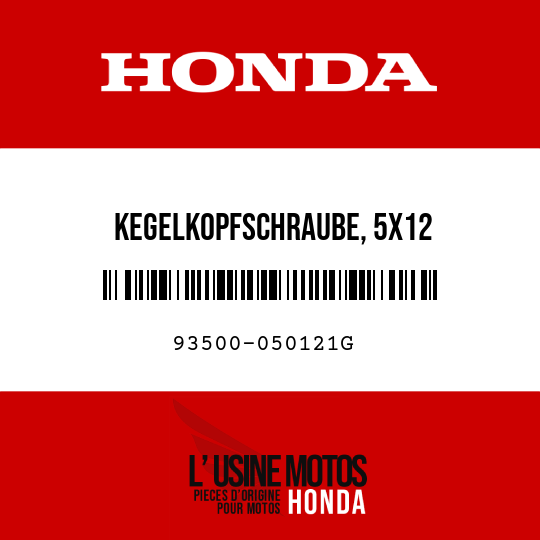 image de 93500-050121G KEGELKOPFSCHRAUBE, 5X12