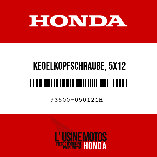 image de 93500-050121H KEGELKOPFSCHRAUBE, 5X12