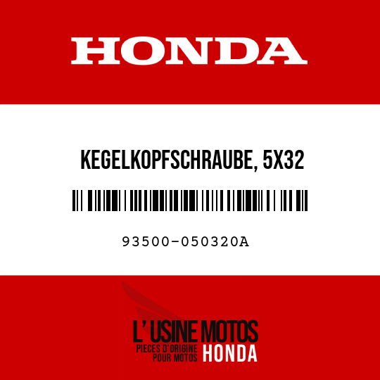 image de 93500-050320A KEGELKOPFSCHRAUBE, 5X32