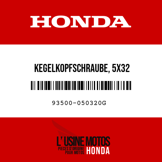 image de 93500-050320G KEGELKOPFSCHRAUBE, 5X32