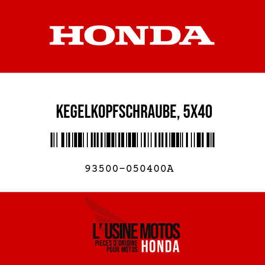 image de 93500-050400A KEGELKOPFSCHRAUBE, 5X40