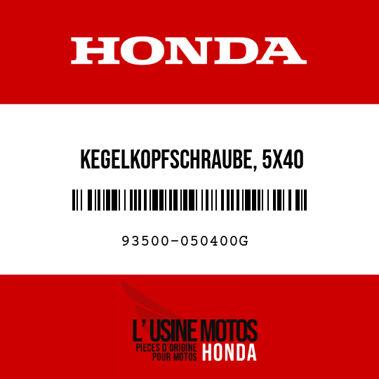 image de 93500-050400G KEGELKOPFSCHRAUBE, 5X40