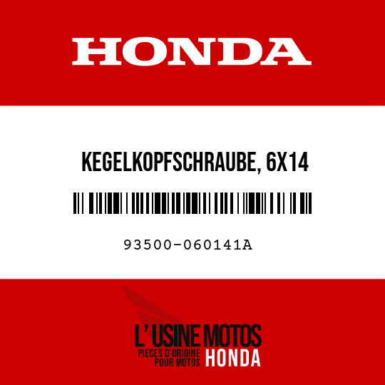 image de 93500-060141A KEGELKOPFSCHRAUBE, 6X14