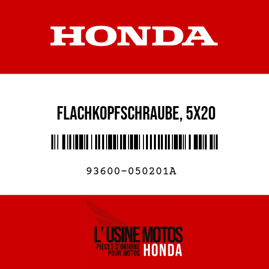 image de 93600-050201A FLACHKOPFSCHRAUBE, 5X20