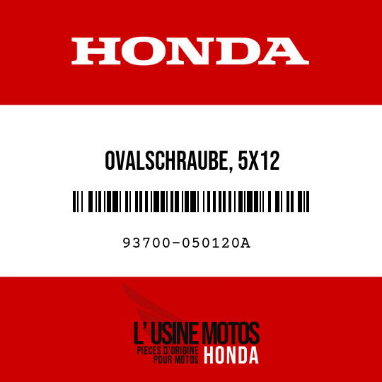 image de 93700-050120A OVALSCHRAUBE, 5X12
