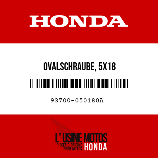 image de 93700-050180A OVALSCHRAUBE, 5X18