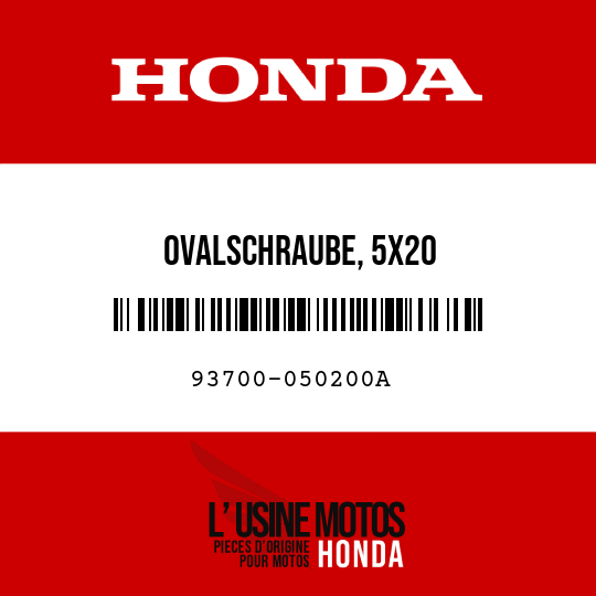 image de 93700-050200A OVALSCHRAUBE, 5X20
