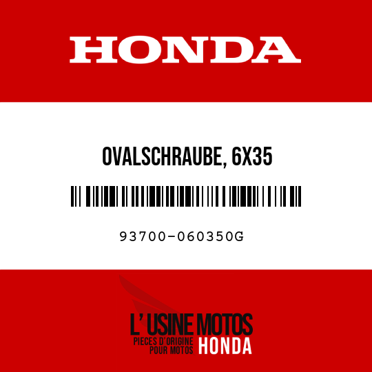 image de 93700-060350G OVALSCHRAUBE, 6X35