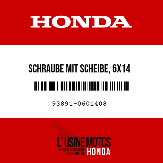 image de 93891-0601408 SCHRAUBE MIT SCHEIBE, 6X14