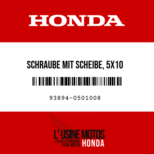 image de 93894-0501008 SCHRAUBE MIT SCHEIBE, 5X10