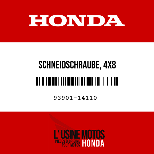 image de 93901-14110 SCHNEIDSCHRAUBE, 4X8