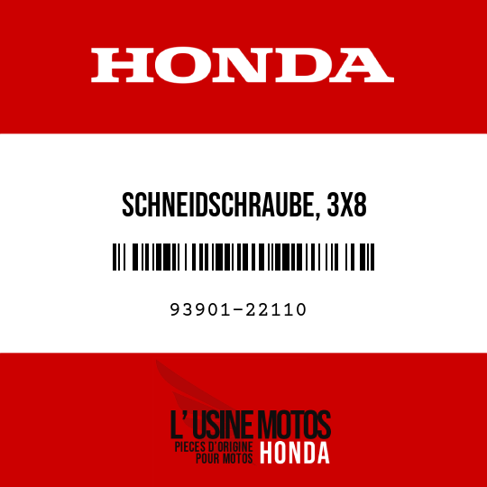 image de 93901-22110 SCHNEIDSCHRAUBE, 3X8