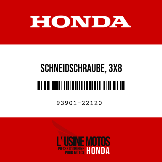 image de 93901-22120 SCHNEIDSCHRAUBE, 3X8