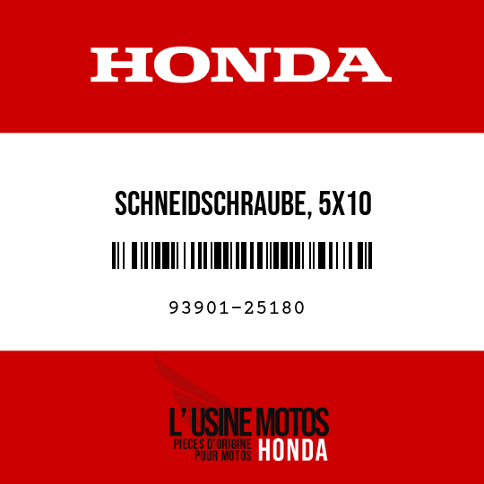 image de 93901-25180 SCHNEIDSCHRAUBE, 5X10