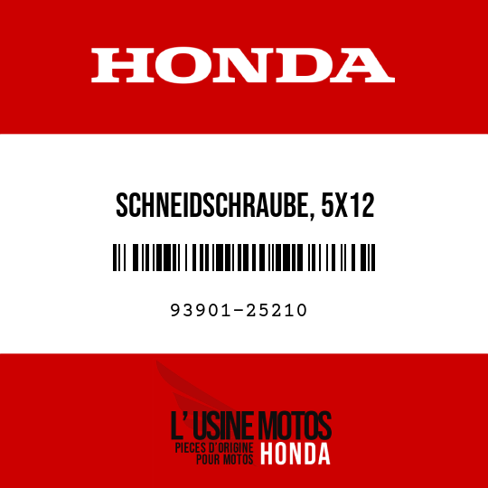 image de 93901-25210 SCHNEIDSCHRAUBE, 5X12